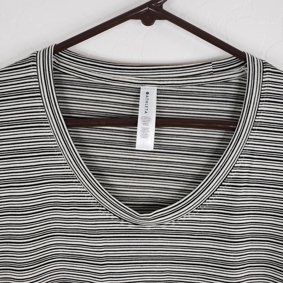 Athleta T-Shirt Women Small Cloudlight Stratus Top Striped Long Sleeve Pullover - Picture 5 of 10